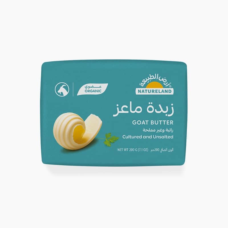 Goat Butter - Cultured and Unsalted 200g Natureland