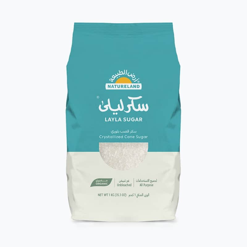 Layla Crystallized Cane Sugar 1kg Natureland