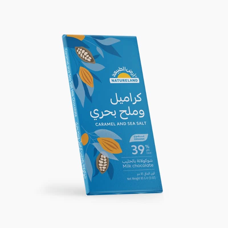 Milk Chocolate - Caramel and Sea Salt 85g Natureland